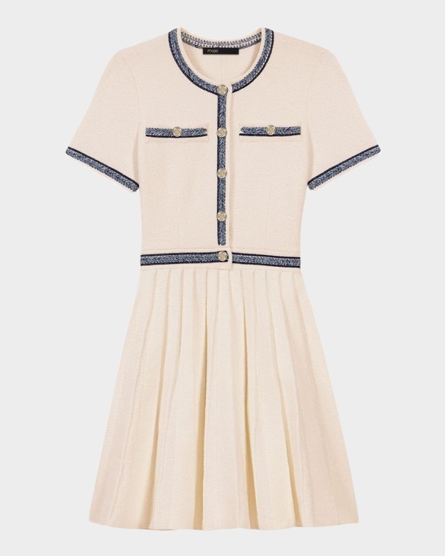 Rirsalinette Pleated Mini Dress